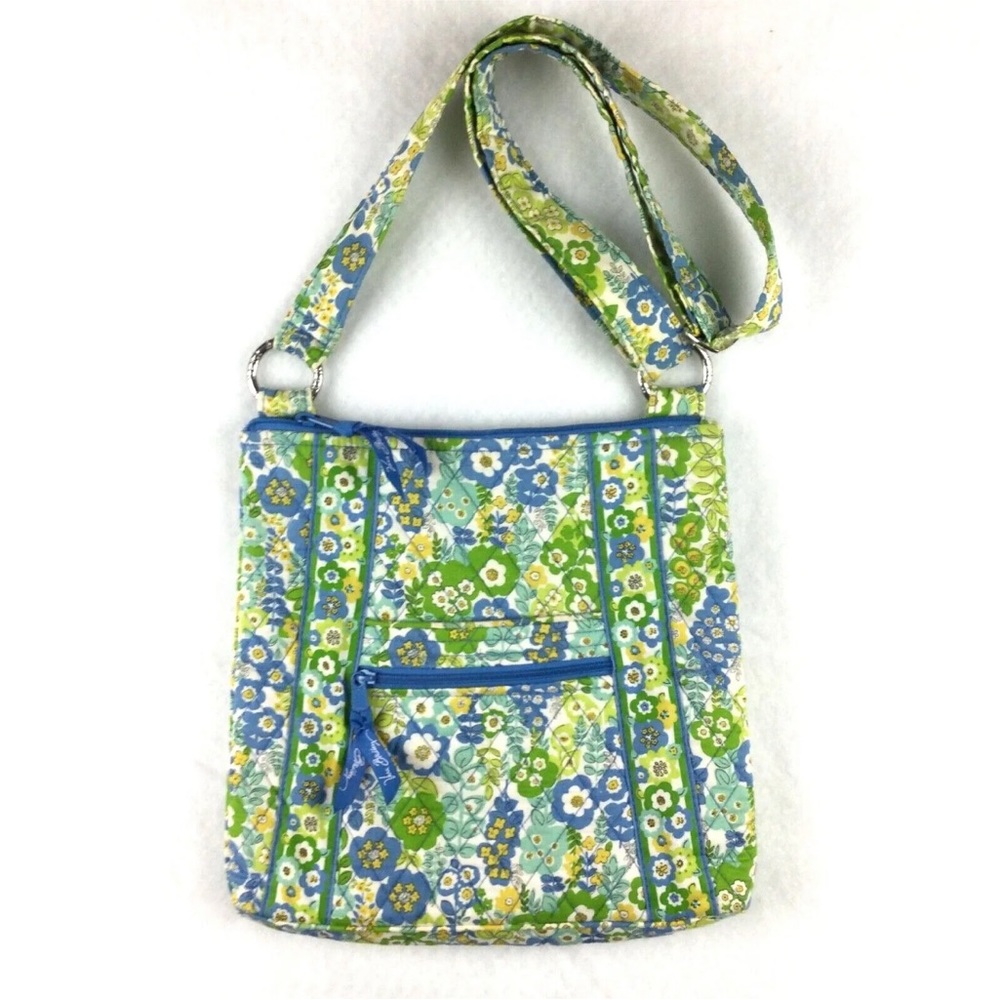 VERA BRADLEY English Meadow Hipster Crossbody Purse Floral 10 x 11